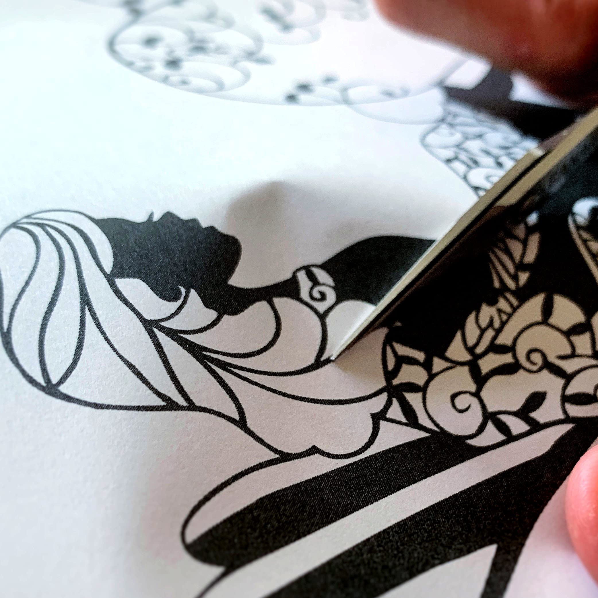 Amazon | 長谷川刃物 はさみ 蒼山日菜監修 切り絵 中級 DSA-100M